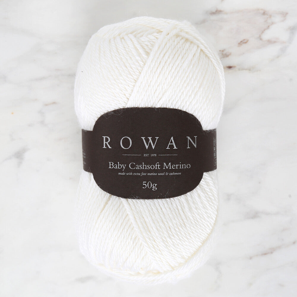 Rowan Baby Cashsoft Merino Yarn, Cream - 00101