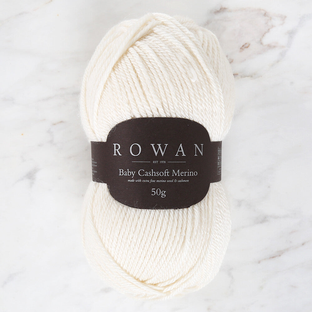 Rowan Baby Cashsoft Merino Yarn, Cream - 00102