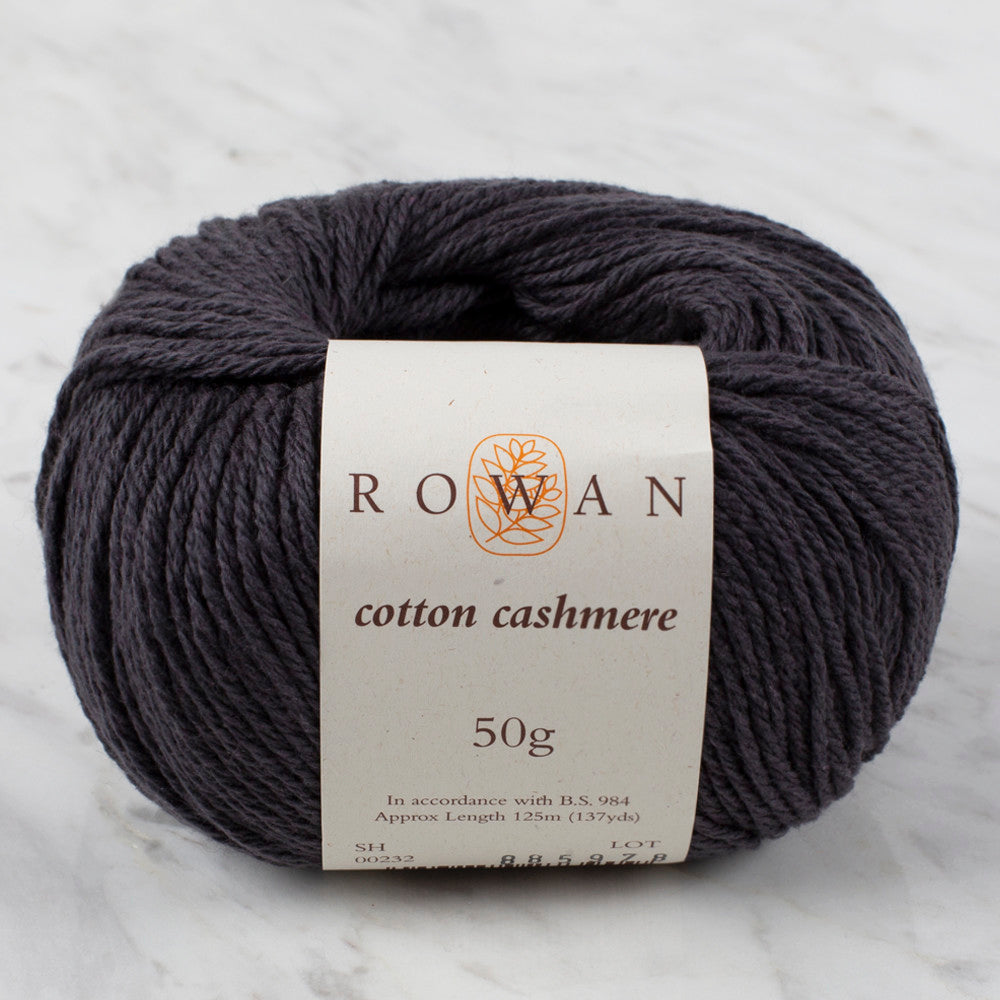 Rowan Cotton Cashmere Yarn, Charcoal - 232