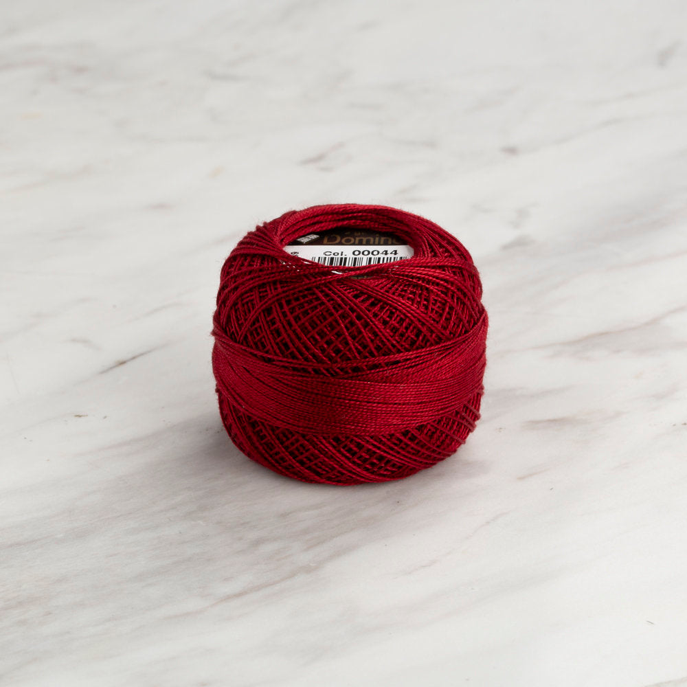 Domino Cotton Perle Size 12 Embroidery Thread (5 g), Claret - 4590012-00044
