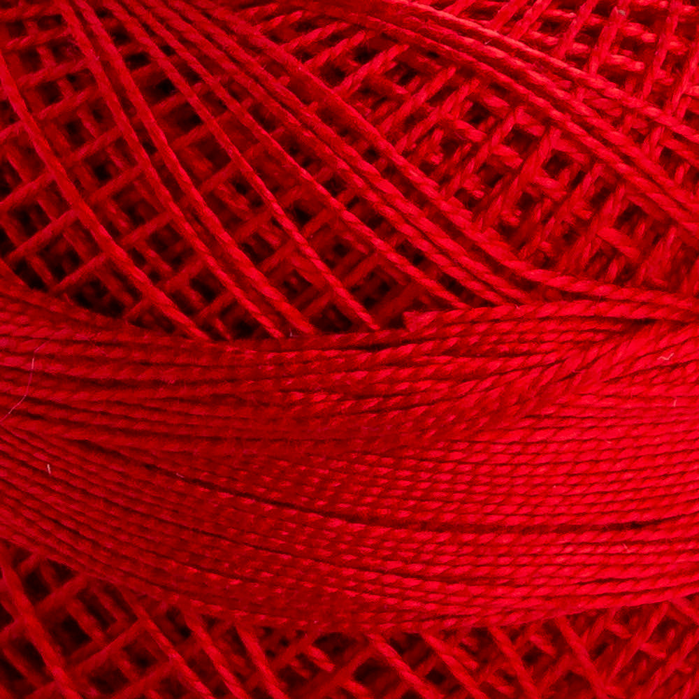 Domino Cotton Perle Size 12 Embroidery Thread (5 g), Red - 4590012-00047