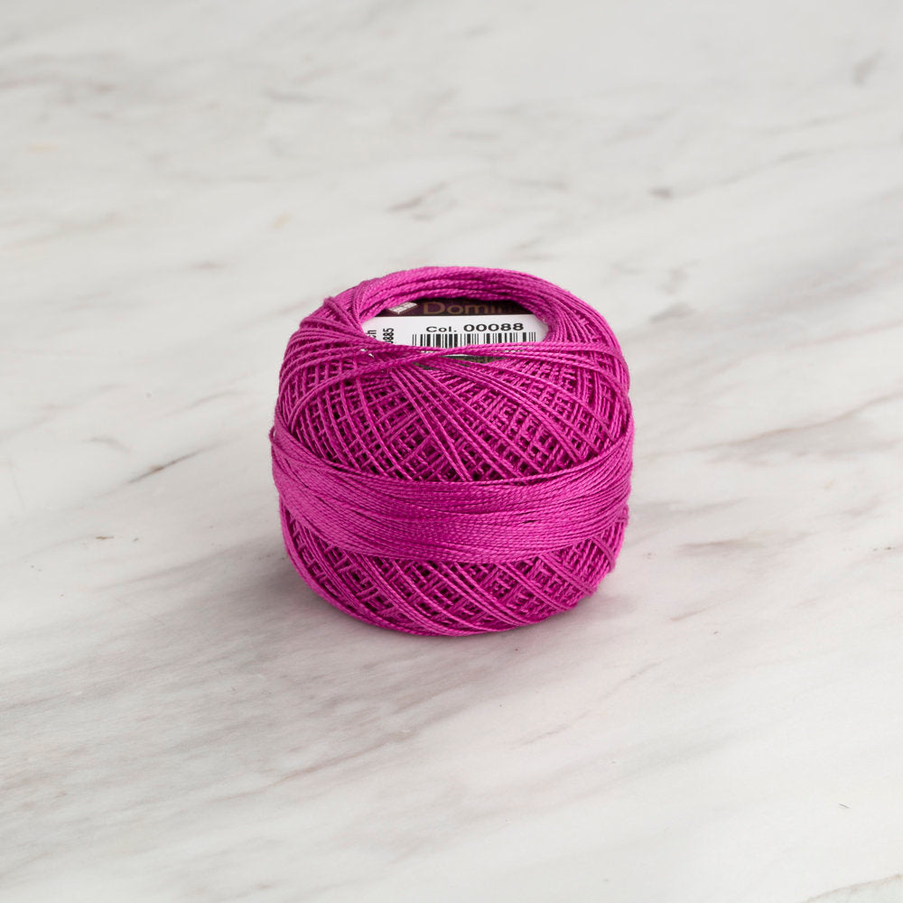 Domino Cotton Perle Size 12 Embroidery Thread (5 g),Pink - 4590012-00088