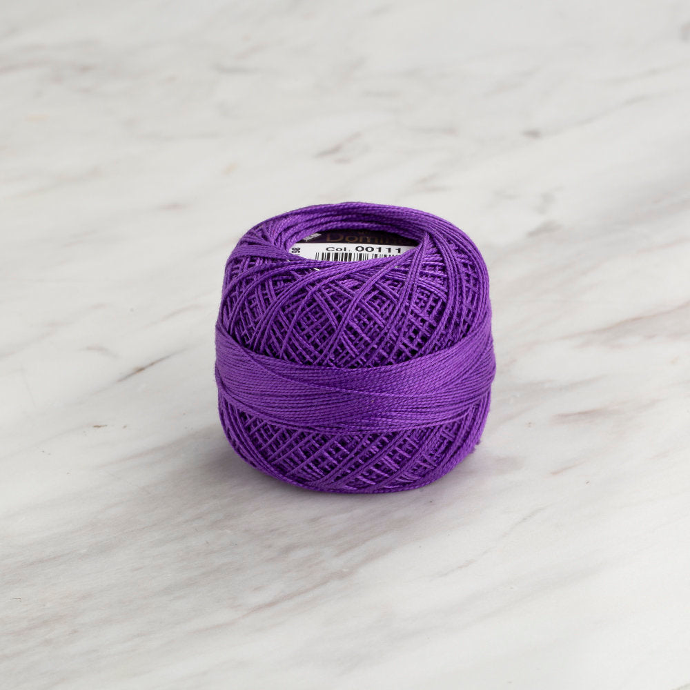 Domino Cotton Perle Size 12 Embroidery Thread (5 g), Purple - 4590012-00111