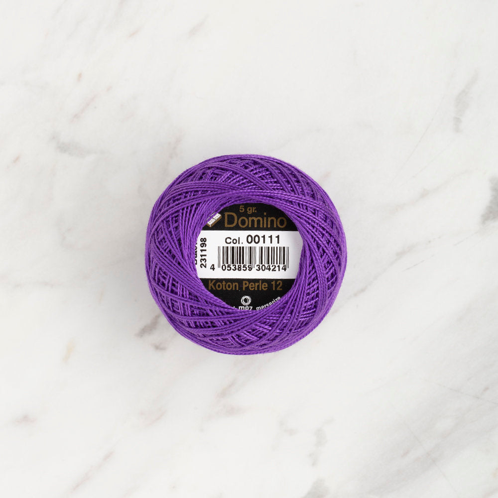 Domino Cotton Perle Size 12 Embroidery Thread (5 g), Purple - 4590012-00111