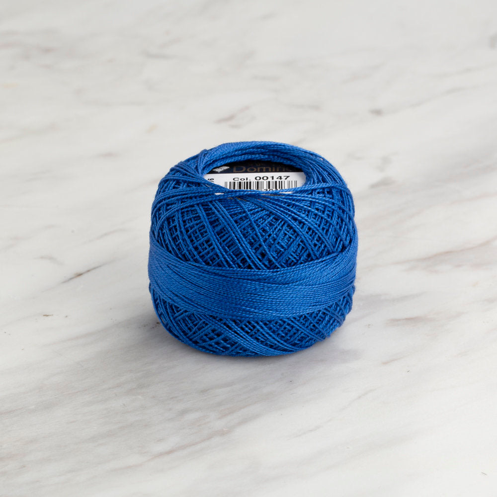 Domino Cotton Perle Size 12 Embroidery Thread (5 g), Saxe Blue - 4590012-00147