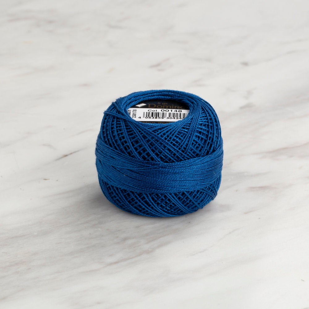 Domino Cotton Perle Size 12 Embroidery Thread (5 g), Blue - 4590012-00148