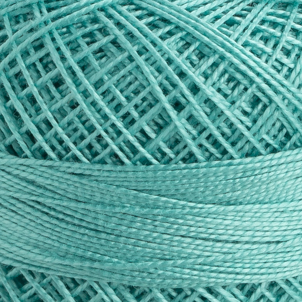 Domino Cotton Perle Size 12 Embroidery Thread (5 g), Turquoise - 4590012-00186