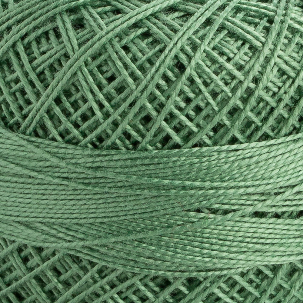 Domino Cotton Perle Size 12 Embroidery Thread (5 g), Green - 4590012-00215