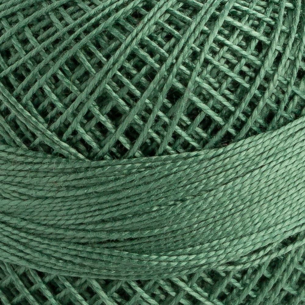 Domino Cotton Perle Size 12 Embroidery Thread (5 g), Green - 4590012-00216