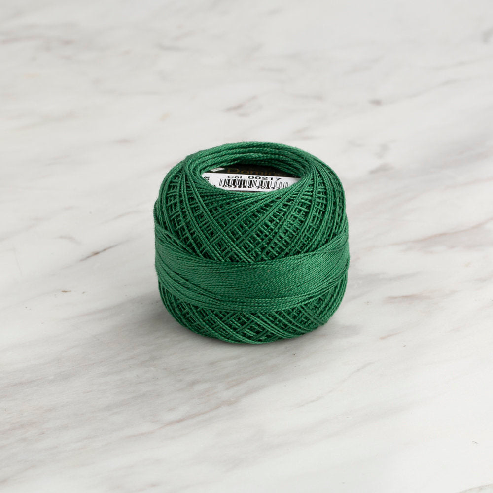 Domino Cotton Perle Size 12 Embroidery Thread (5 g), Green - 4590012-00217
