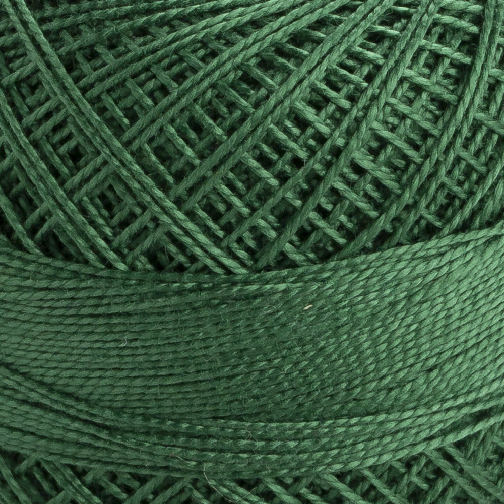Domino Cotton Perle Size 12 Embroidery Thread (5 g), Green - 4590012-00217