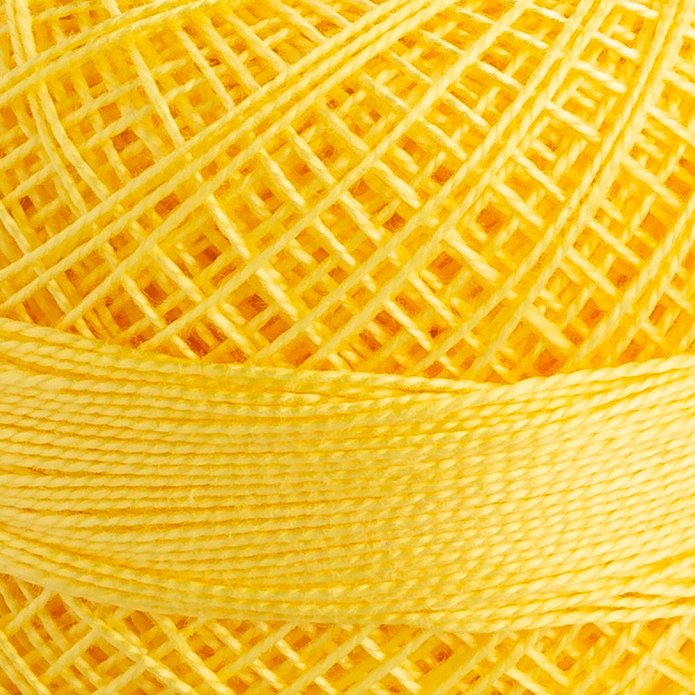 Domino Cotton Perle Size 12 Embroidery Thread (5 g), Yellow - 4590012-00295