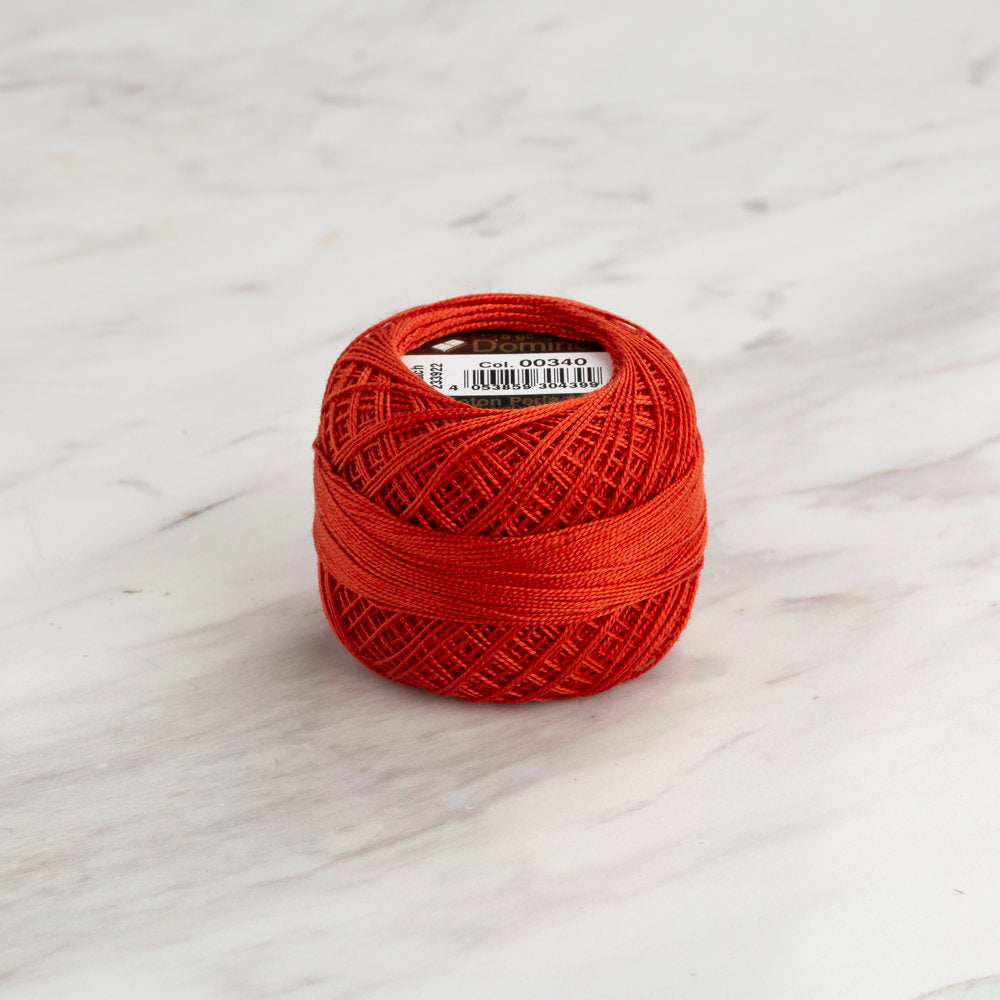 Domino Cotton Perle Size 12 Embroidery Thread (5 g), Brick - 4590012-00340