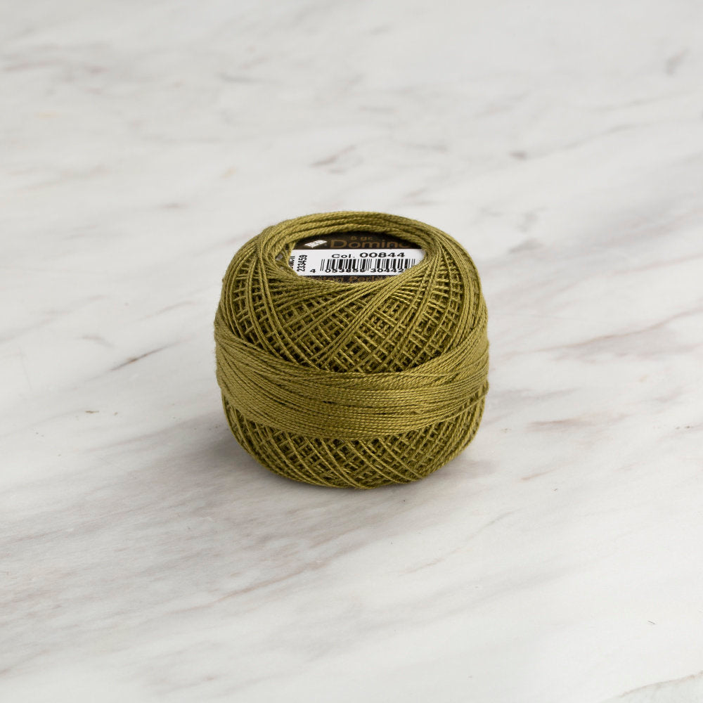 Domino Cotton Perle Size 12 Embroidery Thread (5 g), Green - 4590012-00844