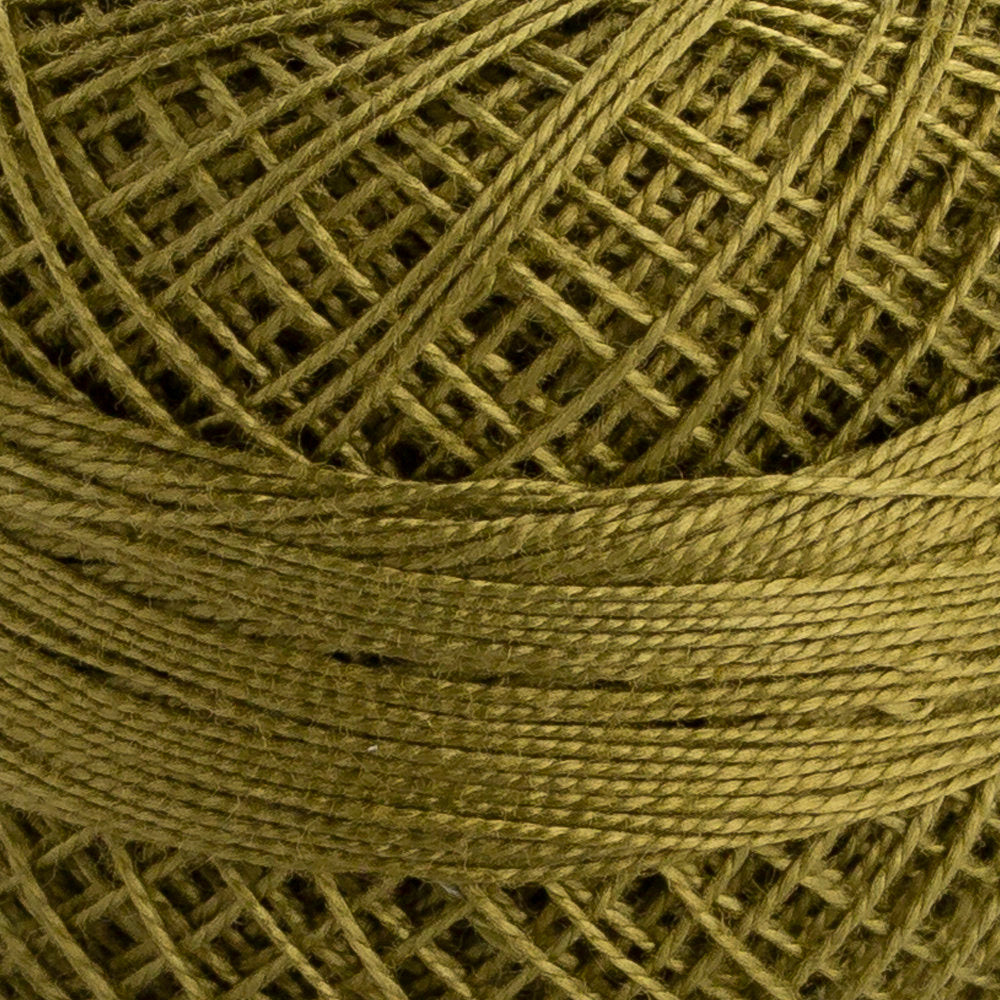 Domino Cotton Perle Size 12 Embroidery Thread (5 g), Green - 4590012-00844