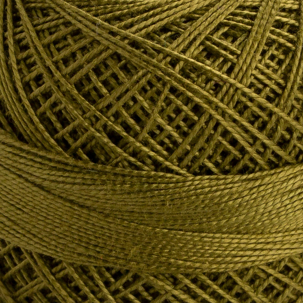 Domino Cotton Perle Size 12 Embroidery Thread (5 g), Green - 4590012-00845