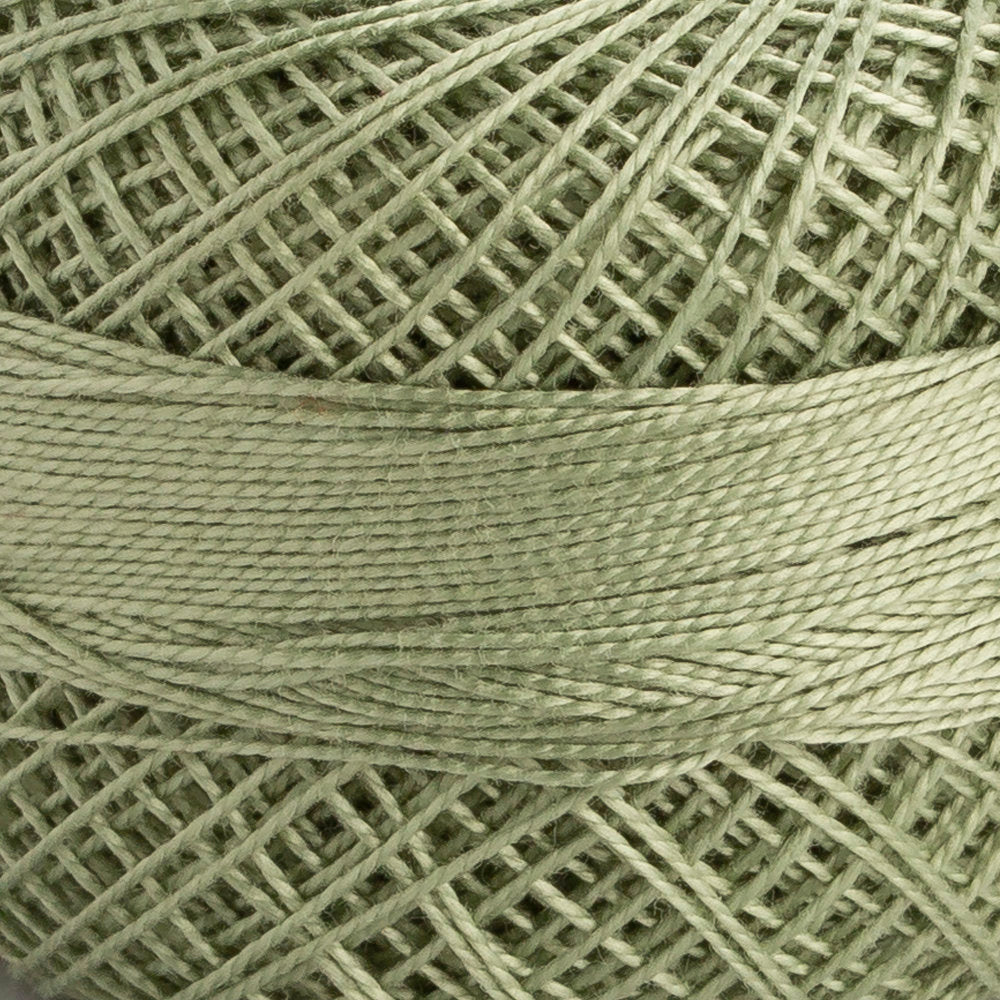 Domino Cotton Perle Size 12 Embroidery Thread (5 g), Light Green - 4590012-00858