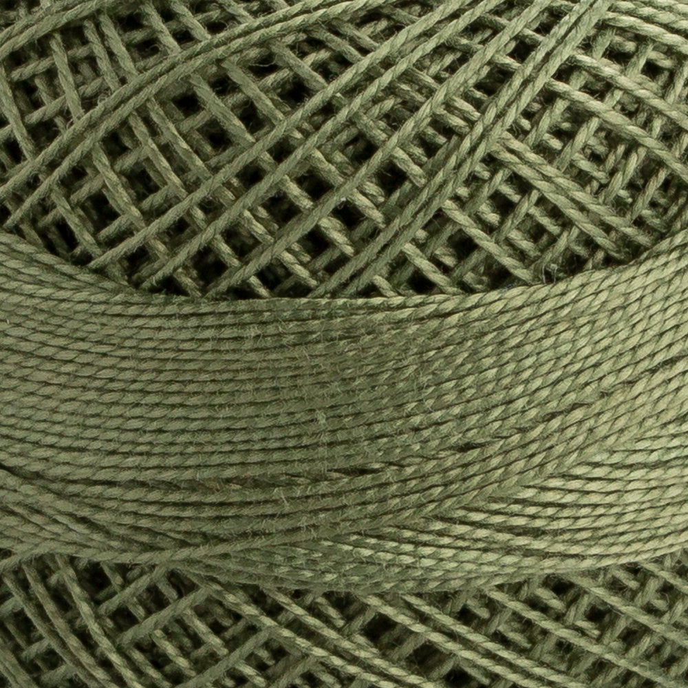 Domino Cotton Perle Size 12 Embroidery Thread (5 g), Green - 4590012-00860