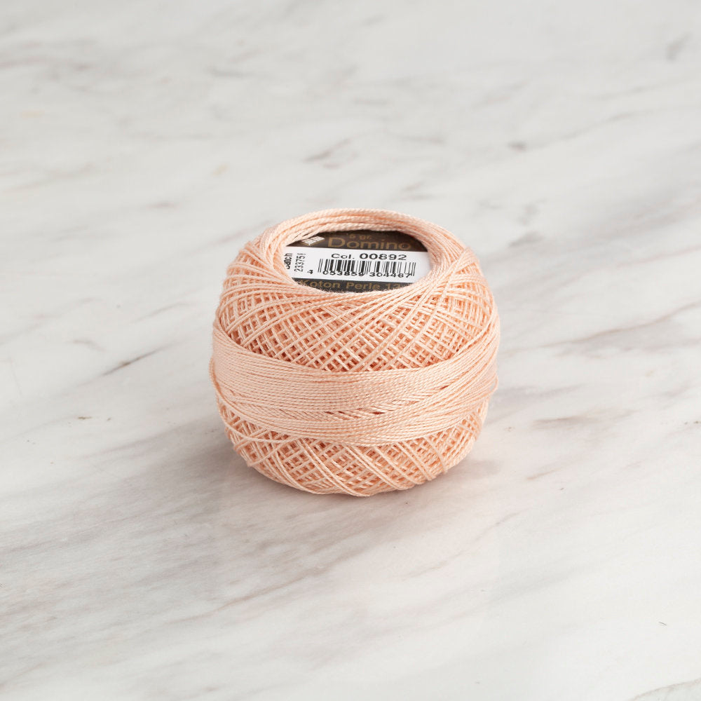 Domino Cotton Perle Size 12 Embroidery Thread (5 g), Light Pink - 4590012-00892
