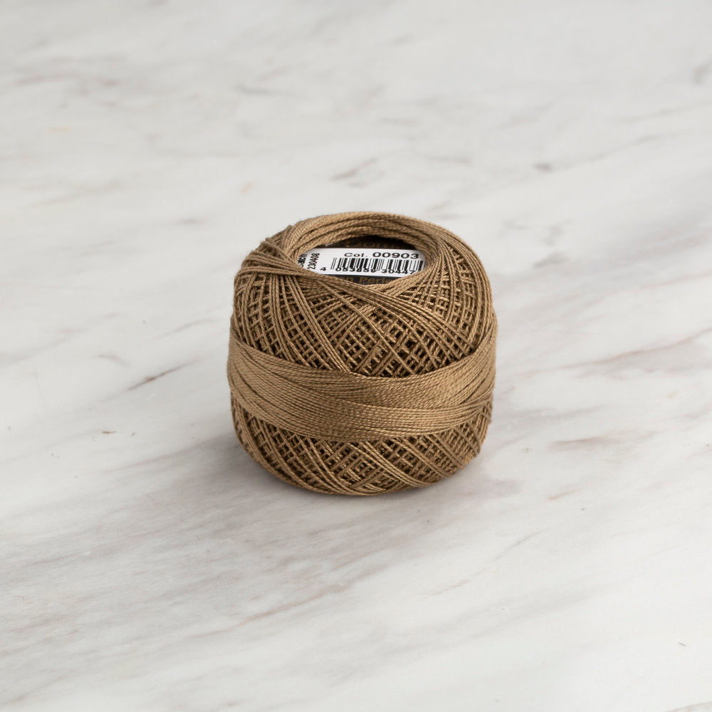 Domino Cotton Perle Size 12 Embroidery Thread (5 g), Latte - 4590012-00903