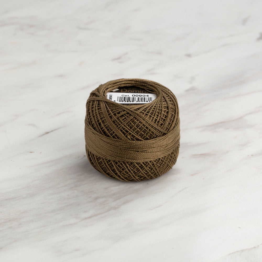 Domino Cotton Perle Size 12 Embroidery Thread (5 g), Brown - 4590012-00904