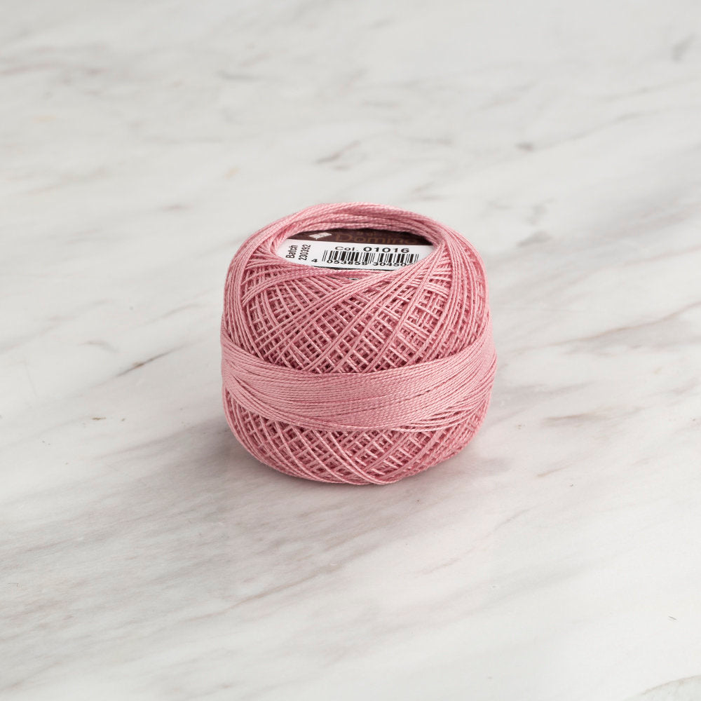 Domino Cotton Perle Size 12 Embroidery Thread (5 g), Dusty Rose - 4590012-01016
