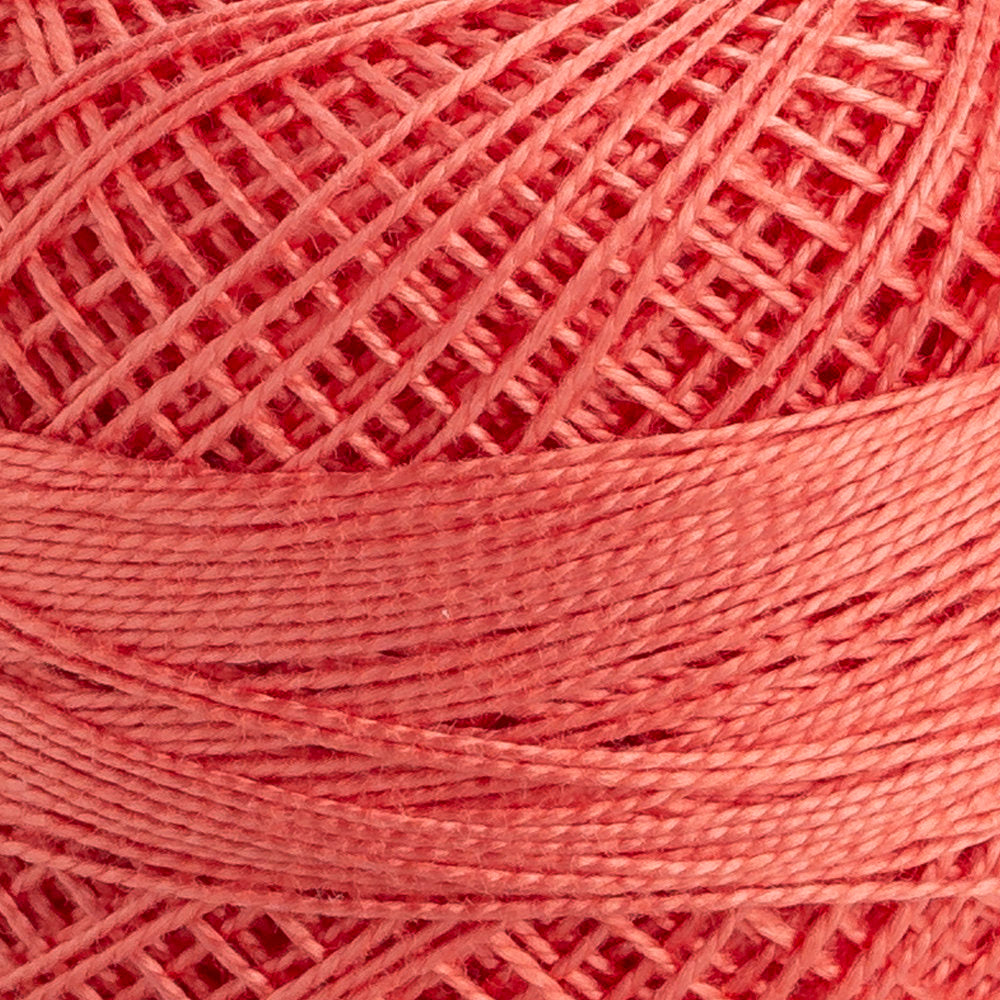 Domino Cotton Perle Size 12 Embroidery Thread (5 g), Vermilion - 4590012-01023