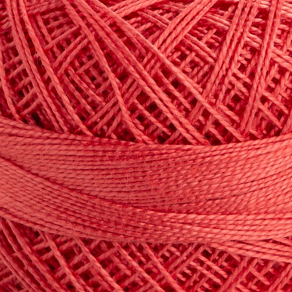 Domino Cotton Perle Size 12 Embroidery Thread (5 g), Vermilion - 4590012-01024