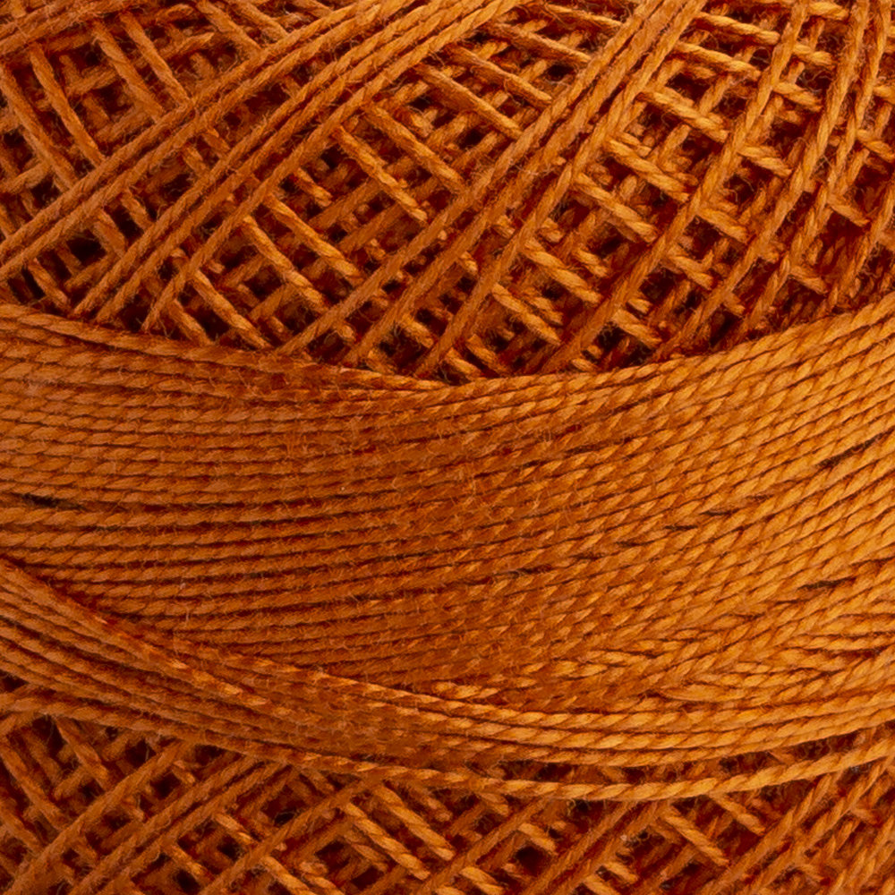 Domino Cotton Perle Size 12 Embroidery Thread (5 g), Orange - 4590012-01049