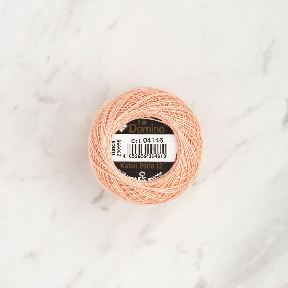 Domino Cotton Perle Size 12 Embroidery Thread (5 g), Tan - 4590012-04146