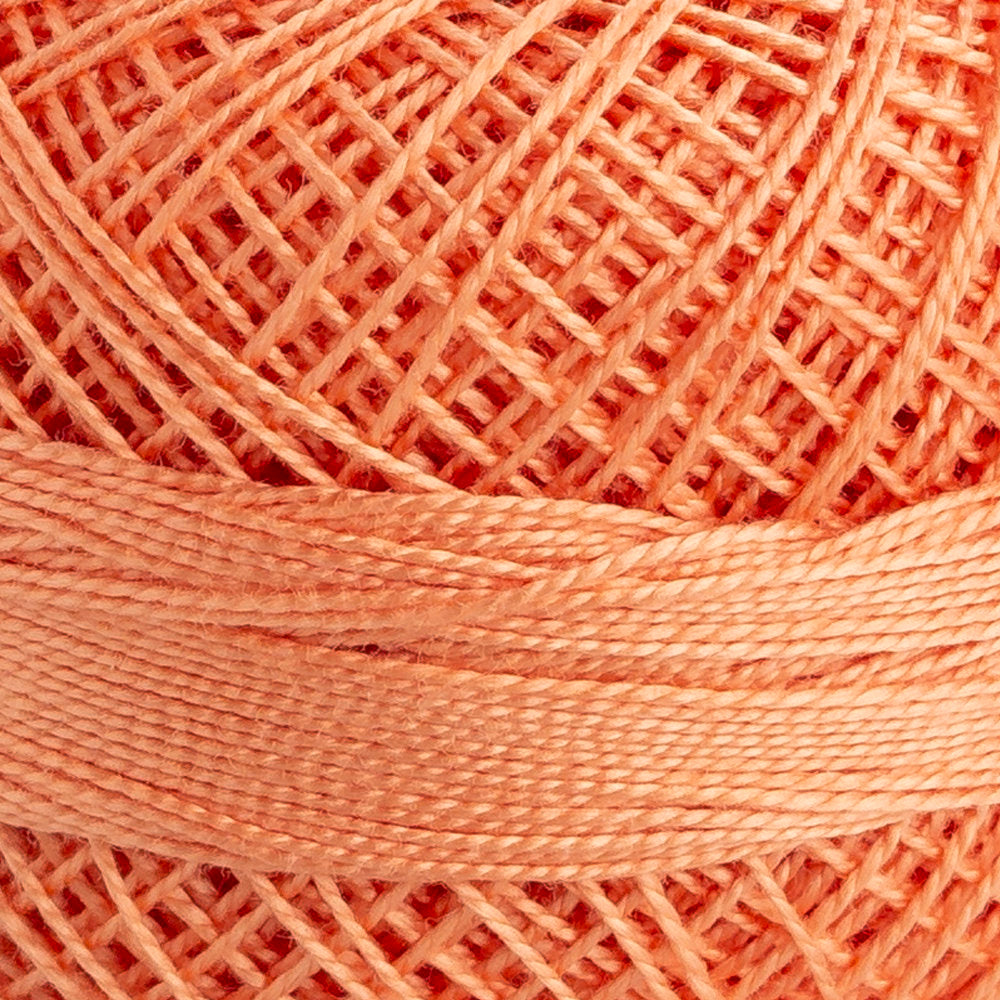 Domino Cotton Perle Size 12 Embroidery Thread (5 g), Light Orange - 4590012-09575