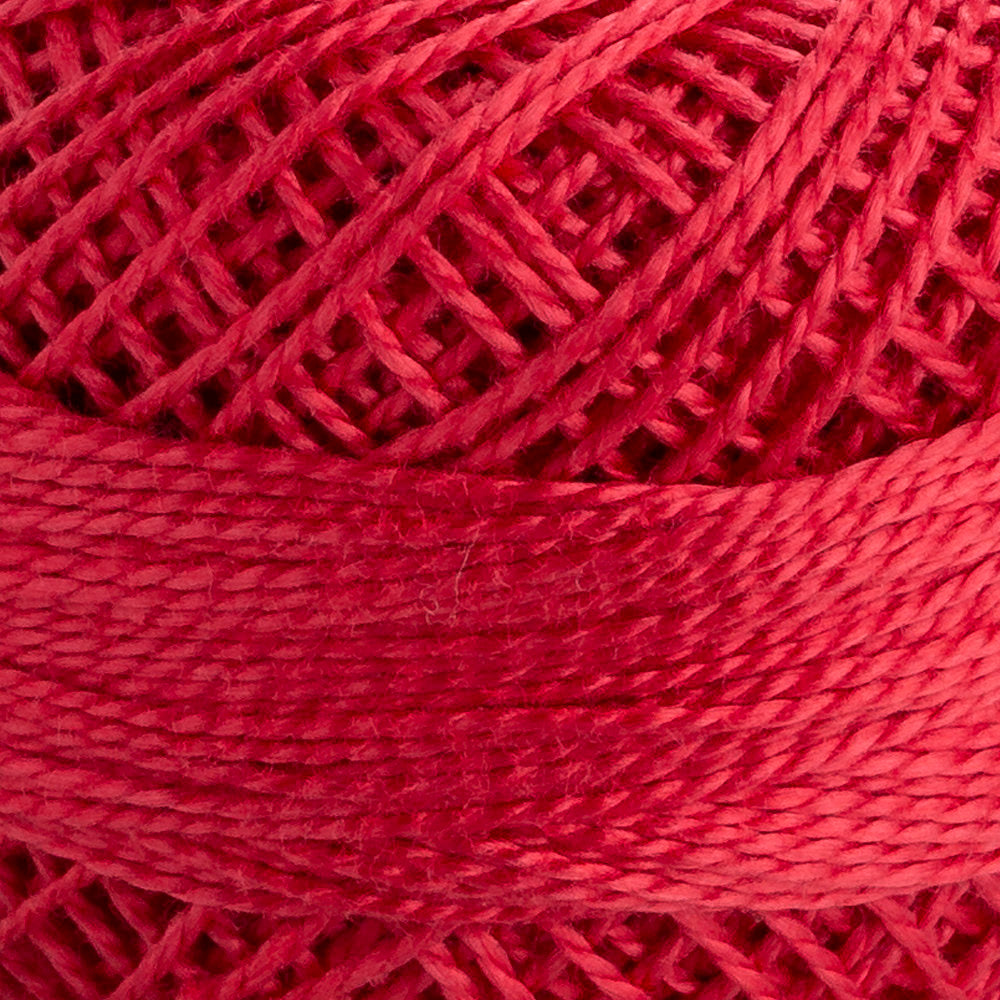 Domino Cotton Perle Size 8 Embroidery Thread (8 g), Light Red - 4598008-00042