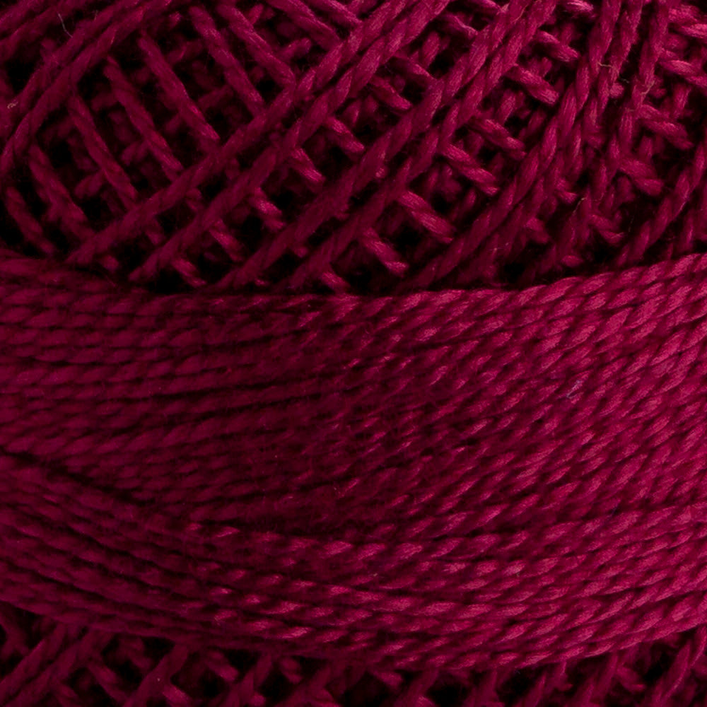 Domino Cotton Perle Size 8 Embroidery Thread (8 g), Plum - 4598008-00072