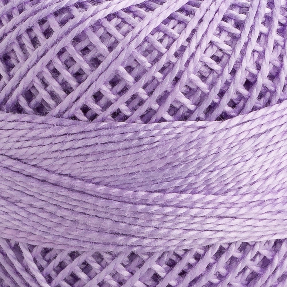 Domino Cotton Perle Size 8 Embroidery Thread (8 g), Lilac - 4598008-00108