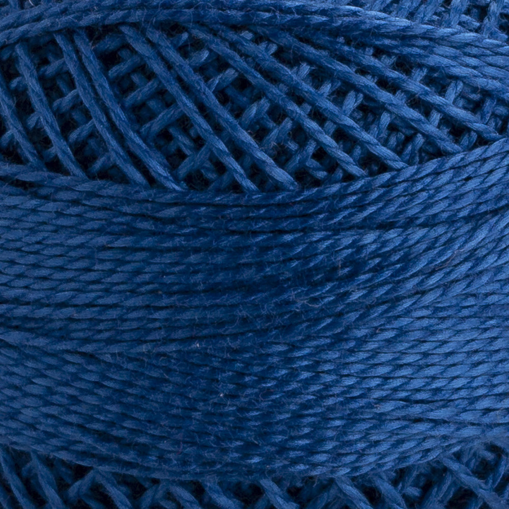 Domino Cotton Perle Size 8 Embroidery Thread (8 g), Blue - 4598008-00148