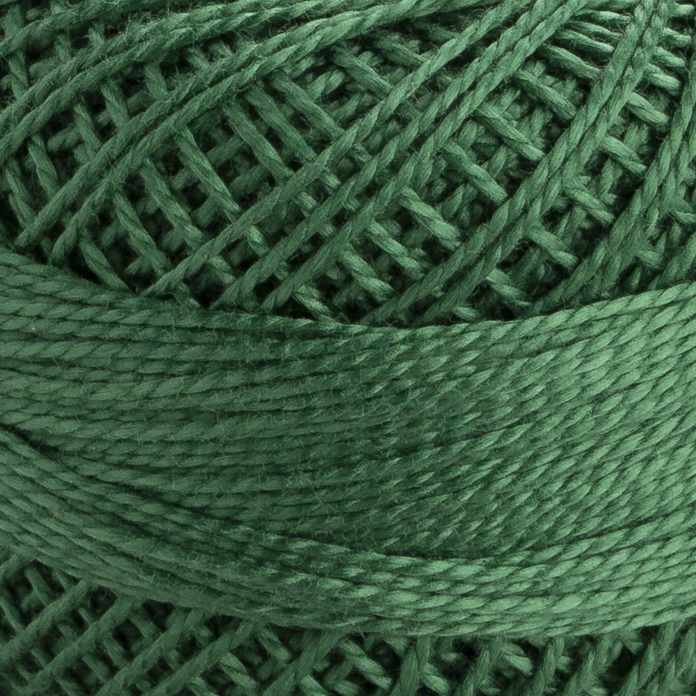 Domino Cotton Perle Size 8 Embroidery Thread (8 g), Green - 4598008-00217