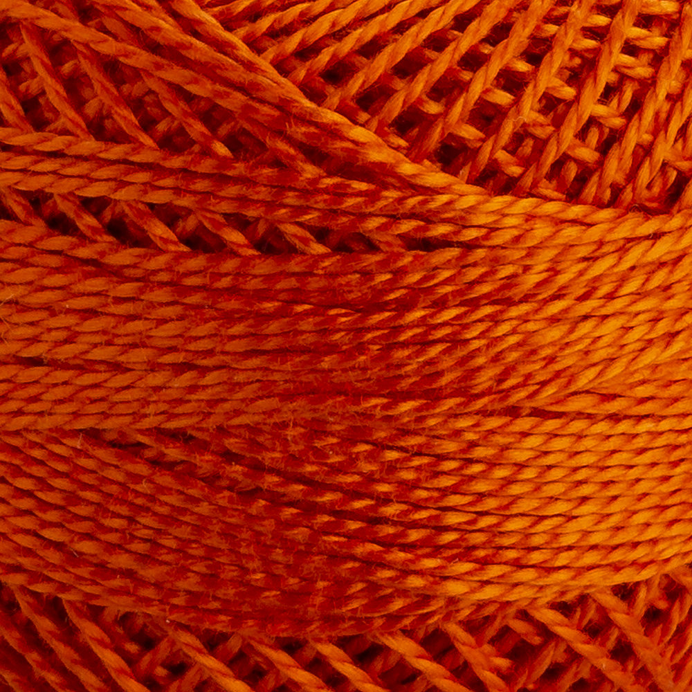 Domino Cotton Perle Size 8 Embroidery Thread (8 g), Brick - 4598008-00326