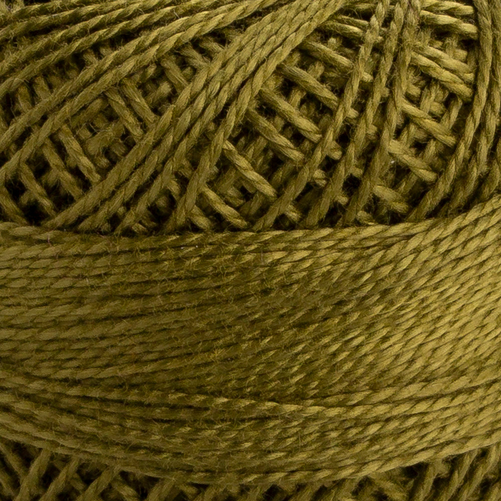 Domino Cotton Perle Size 8 Embroidery Thread (8 g), Green - 4598008-00845