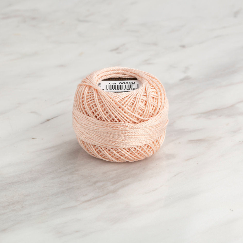 Domino Cotton Perle Size 8 Embroidery Thread (8 g), Tan - 4598008-00892