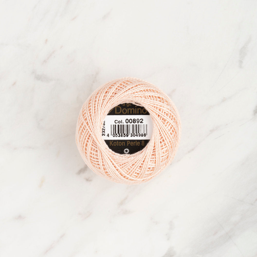 Domino Cotton Perle Size 8 Embroidery Thread (8 g), Tan - 4598008-00892