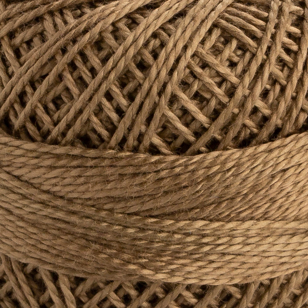 Domino Cotton Perle Size 8 Embroidery Thread (8 g), Khaki - 4598008-00903
