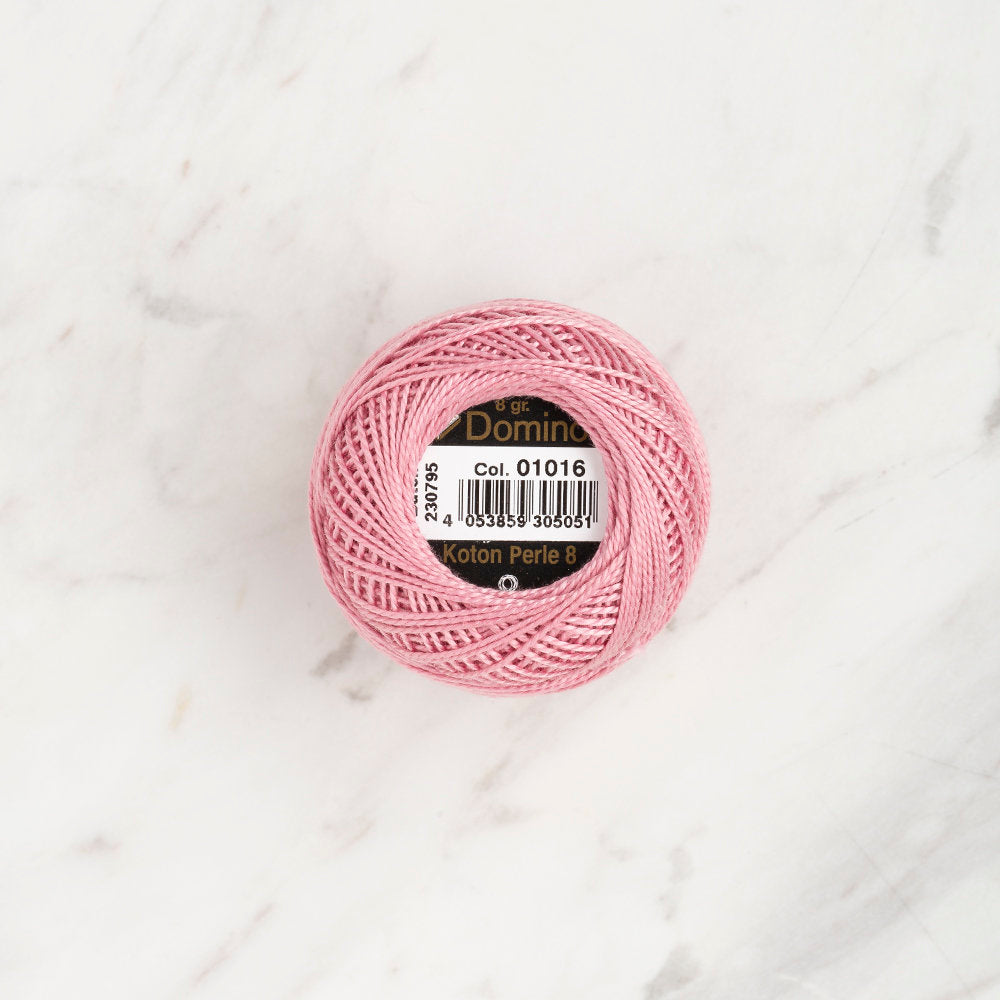Domino Cotton Perle Size 8 Embroidery Thread (8 g), Dark Lilac - 4598008-01016