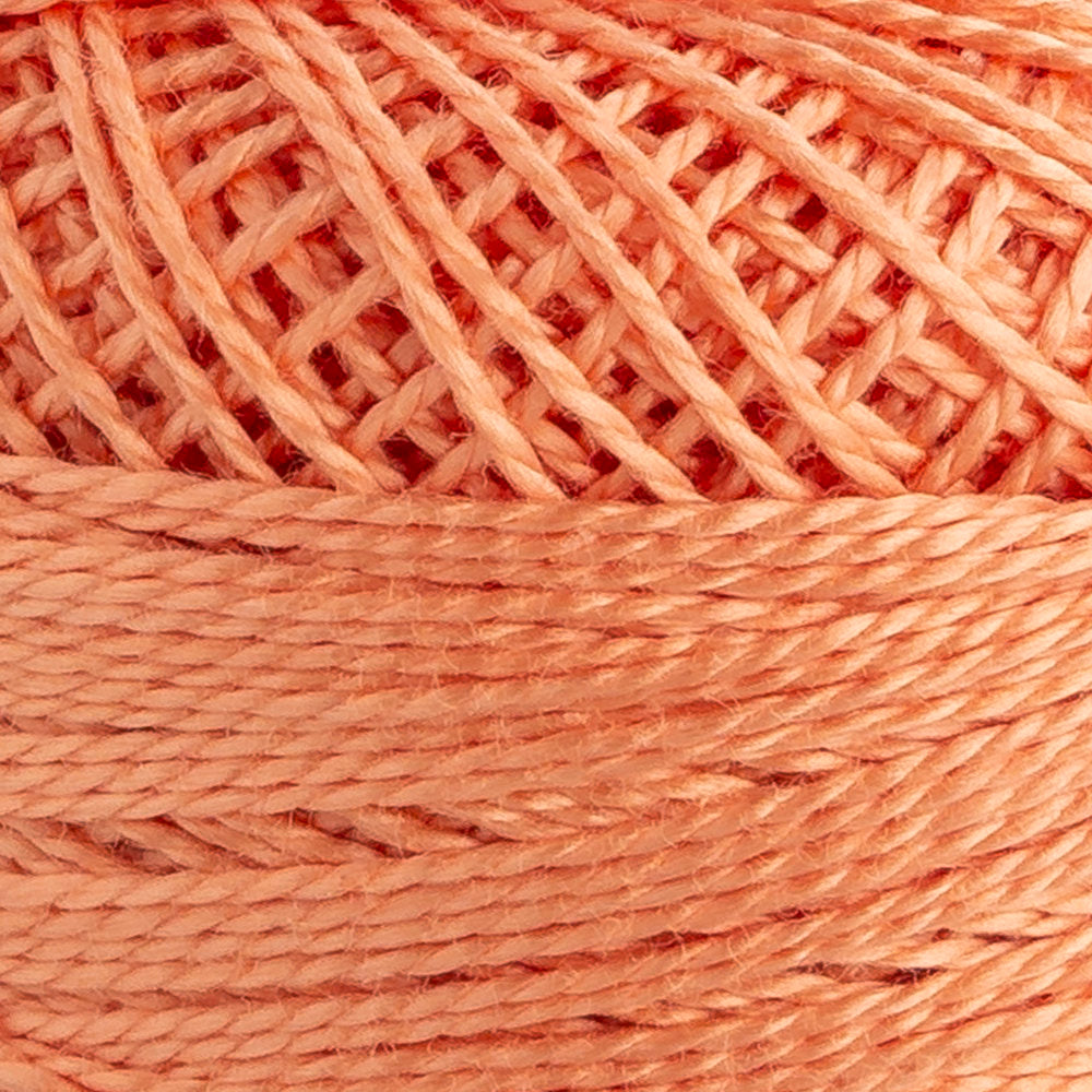 Domino Cotton Perle Size 8 Embroidery Thread (8 g), Light Brick - 4598008-09575