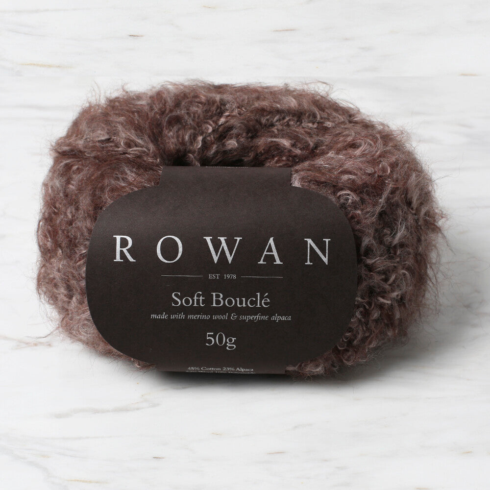 Rowan Soft Boucle Yarn, Brown - 604