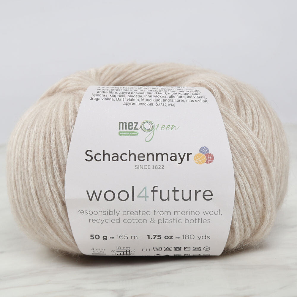 Schachenmayr wool4future Yarn, Cream - 9807594-00002
