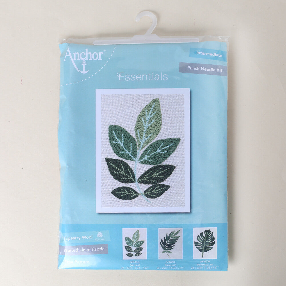 Anchor 20cm Punch Needle Ash Leaf Kit - APN004