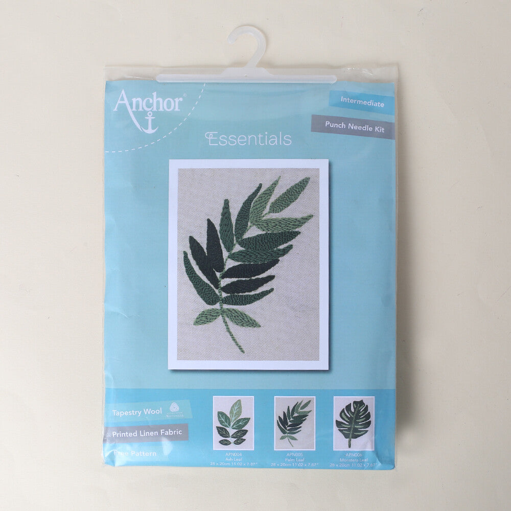 Anchor 20cm Punch Needle Palm Leaf Kit - APN005