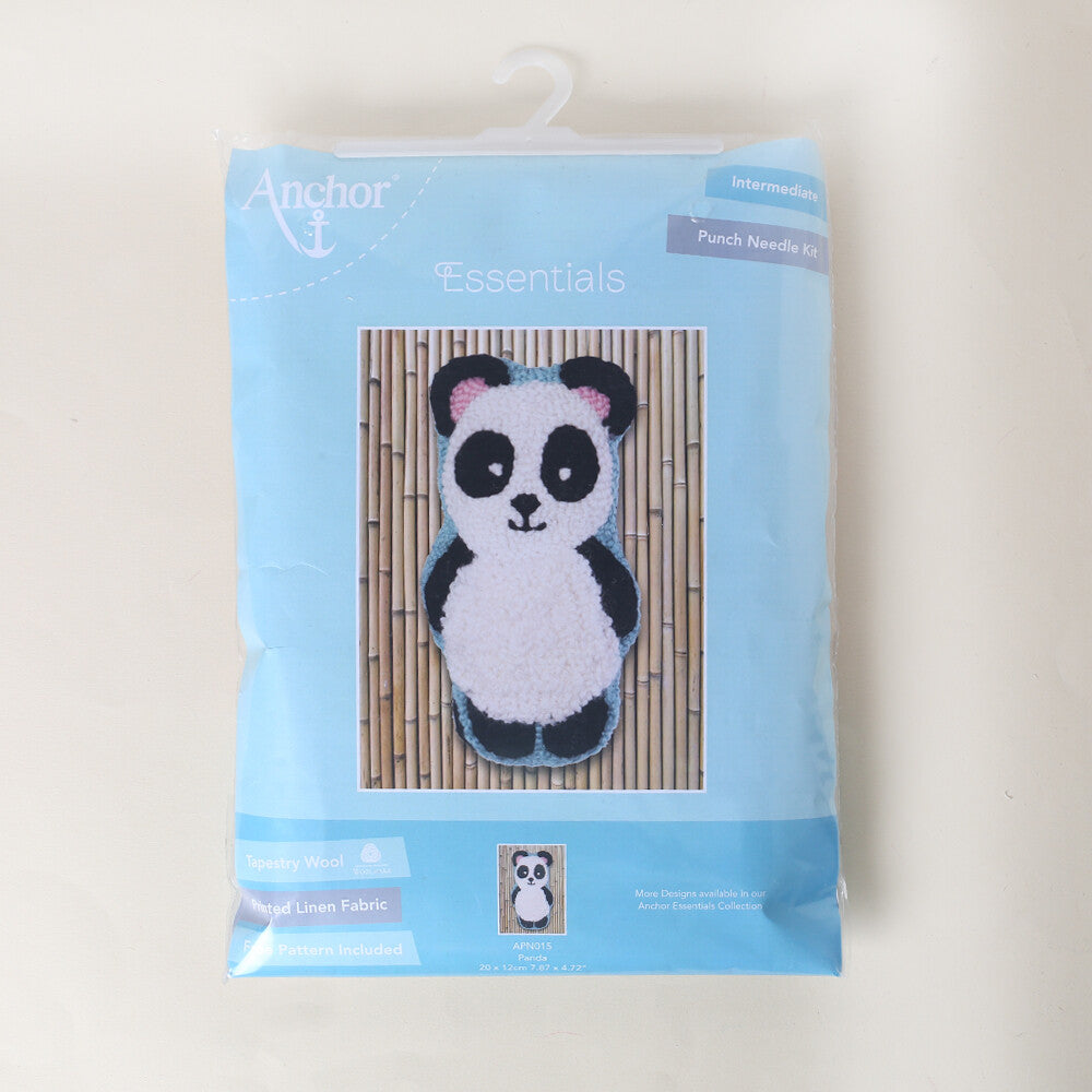 Anchor 20x12cm (3D) Punch Needle Kit, Panda - APN015