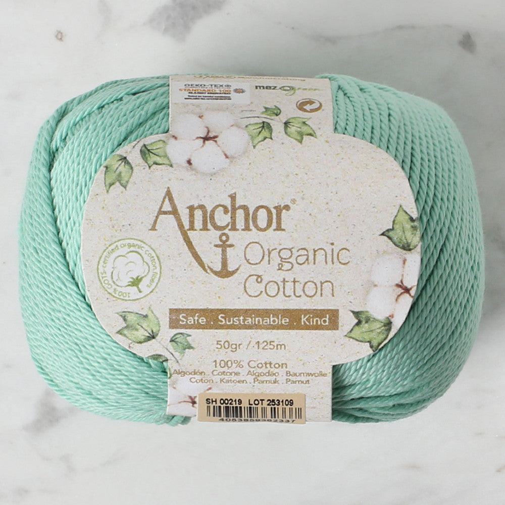 Anchor Organic Cotton Knitting Yarn, Green - SH 00219