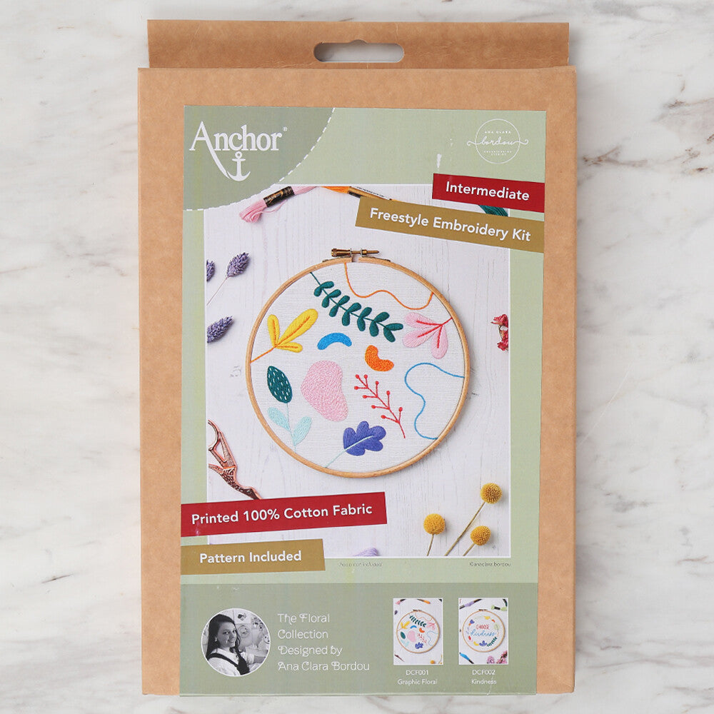 Anchor Embroidery Kit 20cm 7.87" DCF001